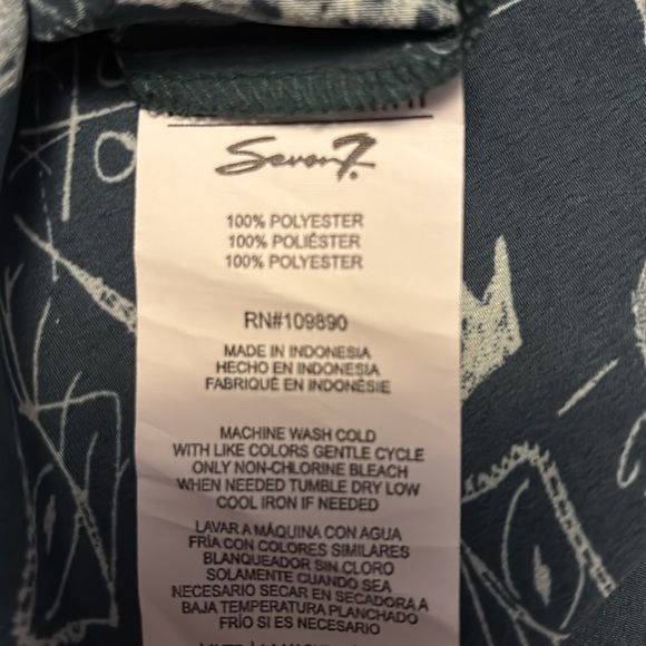 MELISSA MCCARTHY SEVEN7 Graffiti Green Blouse Size 2X - Picture 5 of 7